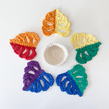 Load image into Gallery viewer, Rainbow Monstera Coaster Set