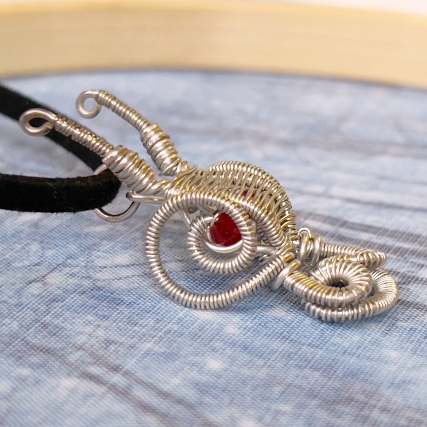 Argentium Silver Dragon Head Pendant