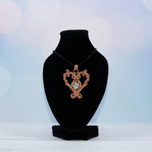 Copper Wire Heart Pendant