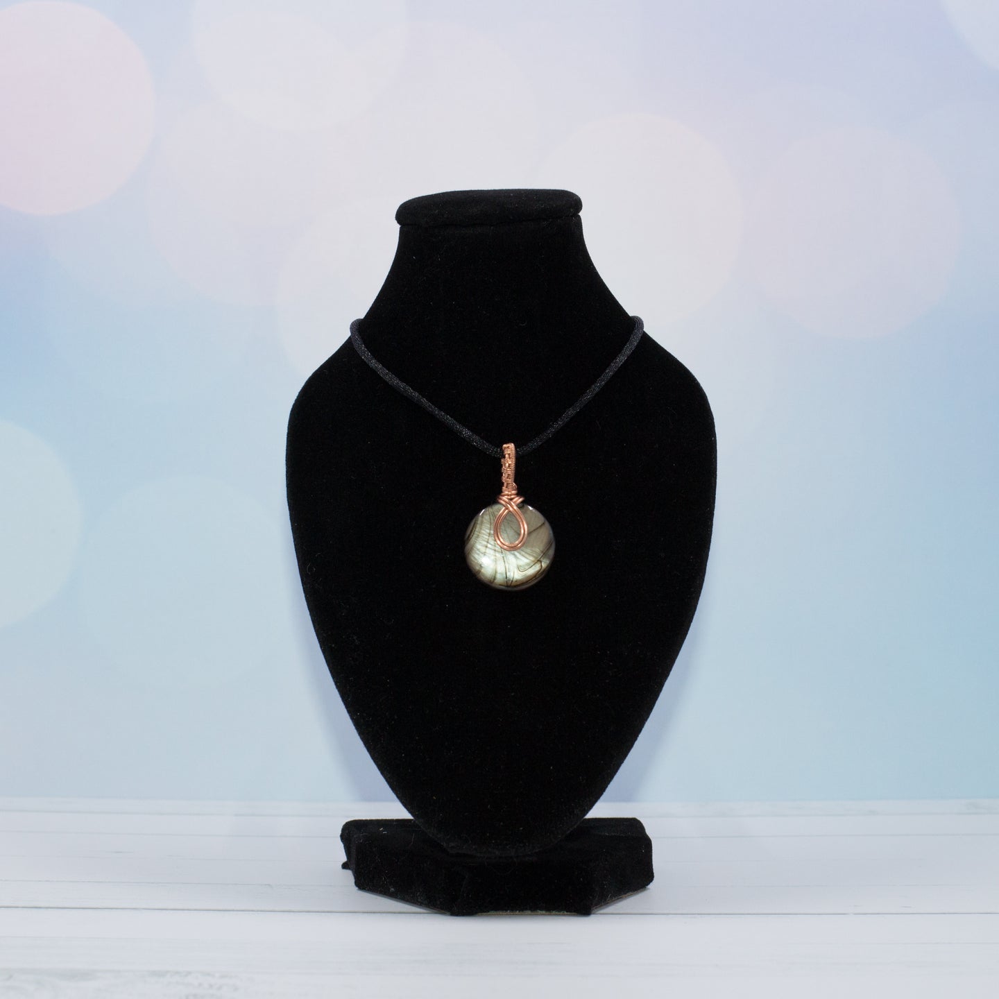 Gray Natural Shell Pendant