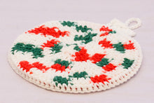 Load image into Gallery viewer, White Polka Dot Ornament Pot Holder
