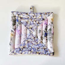 Load image into Gallery viewer, Butterflies &amp; Hummingbird Quilted Pot Holder
