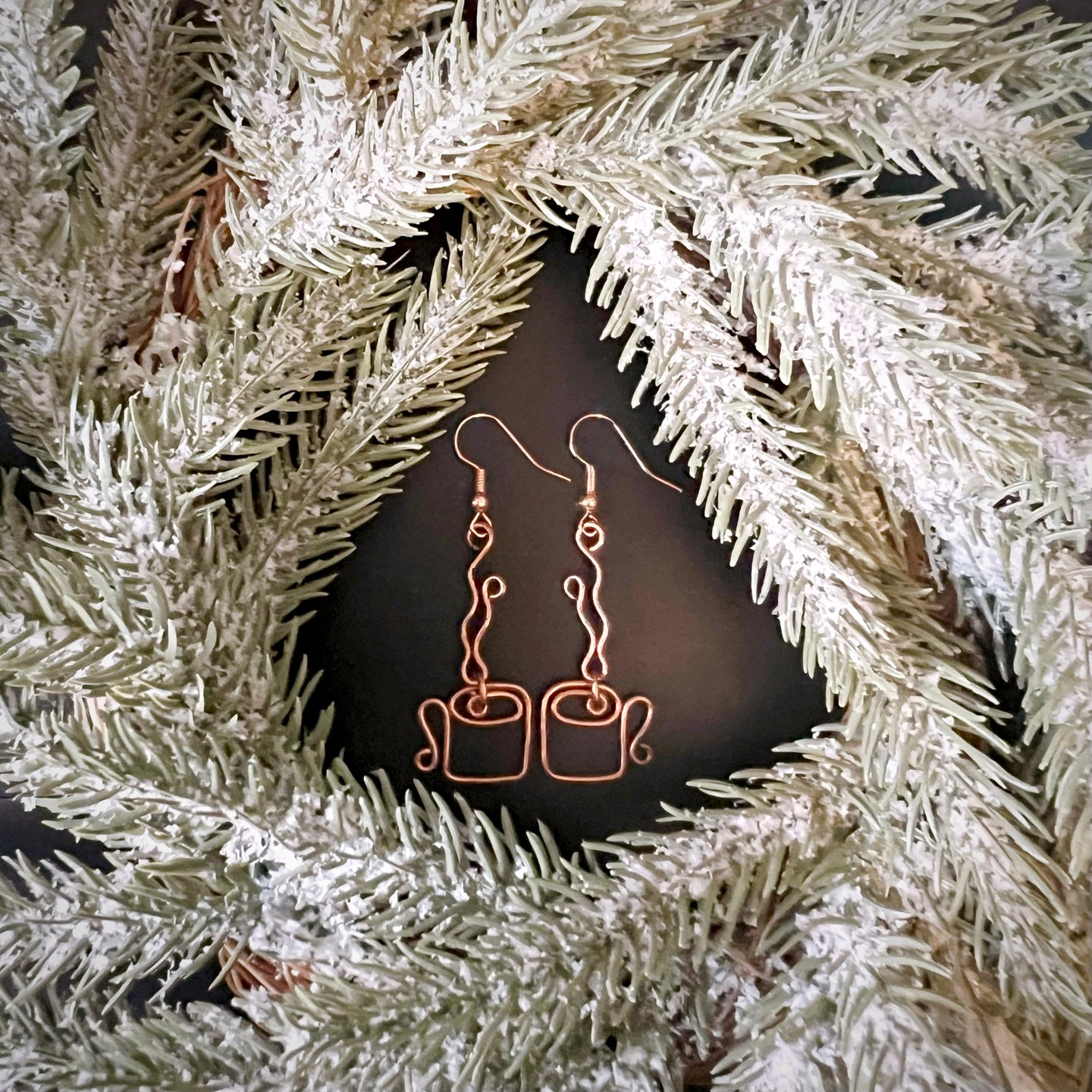 Copper Mug Earrings