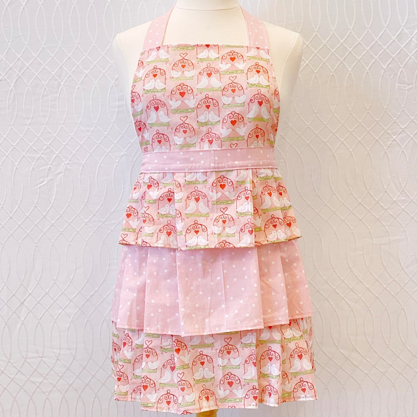 Love Birds Ruffled Apron