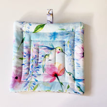 Load image into Gallery viewer, Butterflies &amp; Hummingbird Quilted Pot Holder
