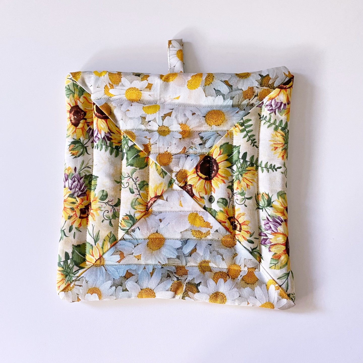 Flowers Quilted Pot Holder
