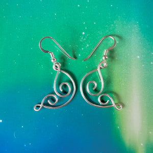 Sterling Silver Butterfly Wing Earrings